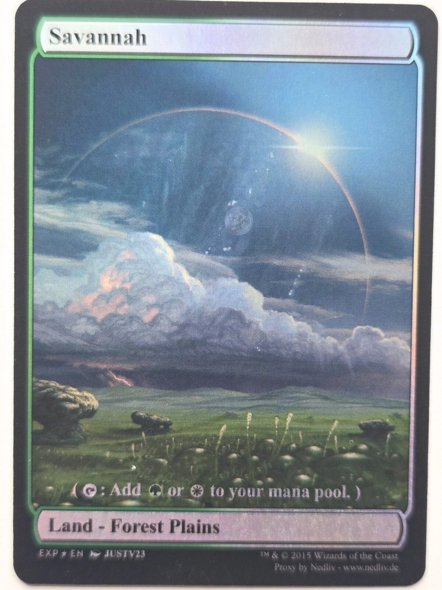 Savannah デゥアルランド Magic the Gathering Savannah Unlimited Dual Land Regular LP