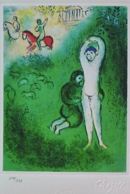 MARC CHAGALL Daphnis & GNATHO Chloe 1985 HAND NUMBERED 278/333
