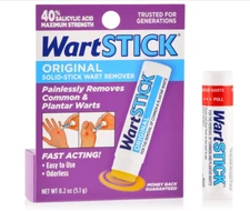 WartStick Maximum Strength Salicylic Acid Solid-Stick Common and Plantar Wart...