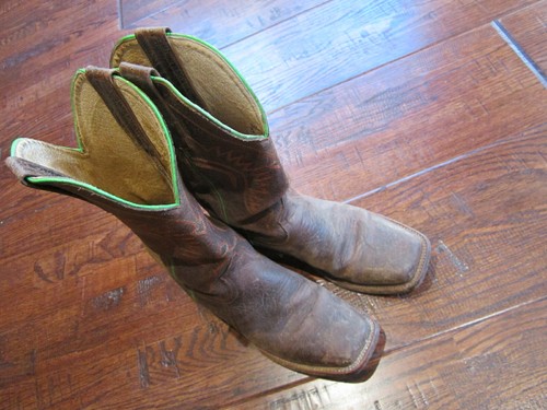 (¡Costo $125!) BOTAS MARRONES VAQUERO DE PUNTA CUADRADA PARA MUJER NIÑAS CABALLO TALLA 5 - Imagen 6 de 10