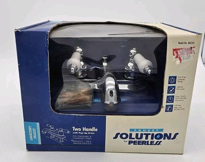 NOS 2-Handle Bathroom Faucet Solutions By Peerless Interchangeable Handles - New