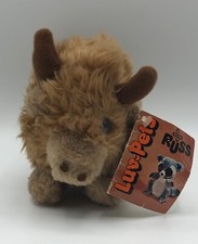 Russ Luv Pets Small Cody Bison Buffalo Plush 6 With Tags Brown Vintage 1979