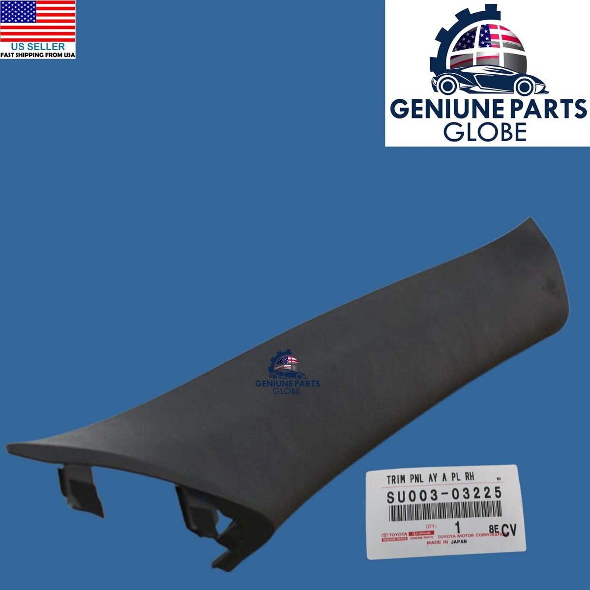 GENUINE TOYOTA 13-16 FRS BRZ 86 BLACK RIGHT FRONT BODY APILLAR
