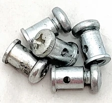 5ea-Throttle Barrel Round Cable Wire Stop Clamp Universal Clutch Brake