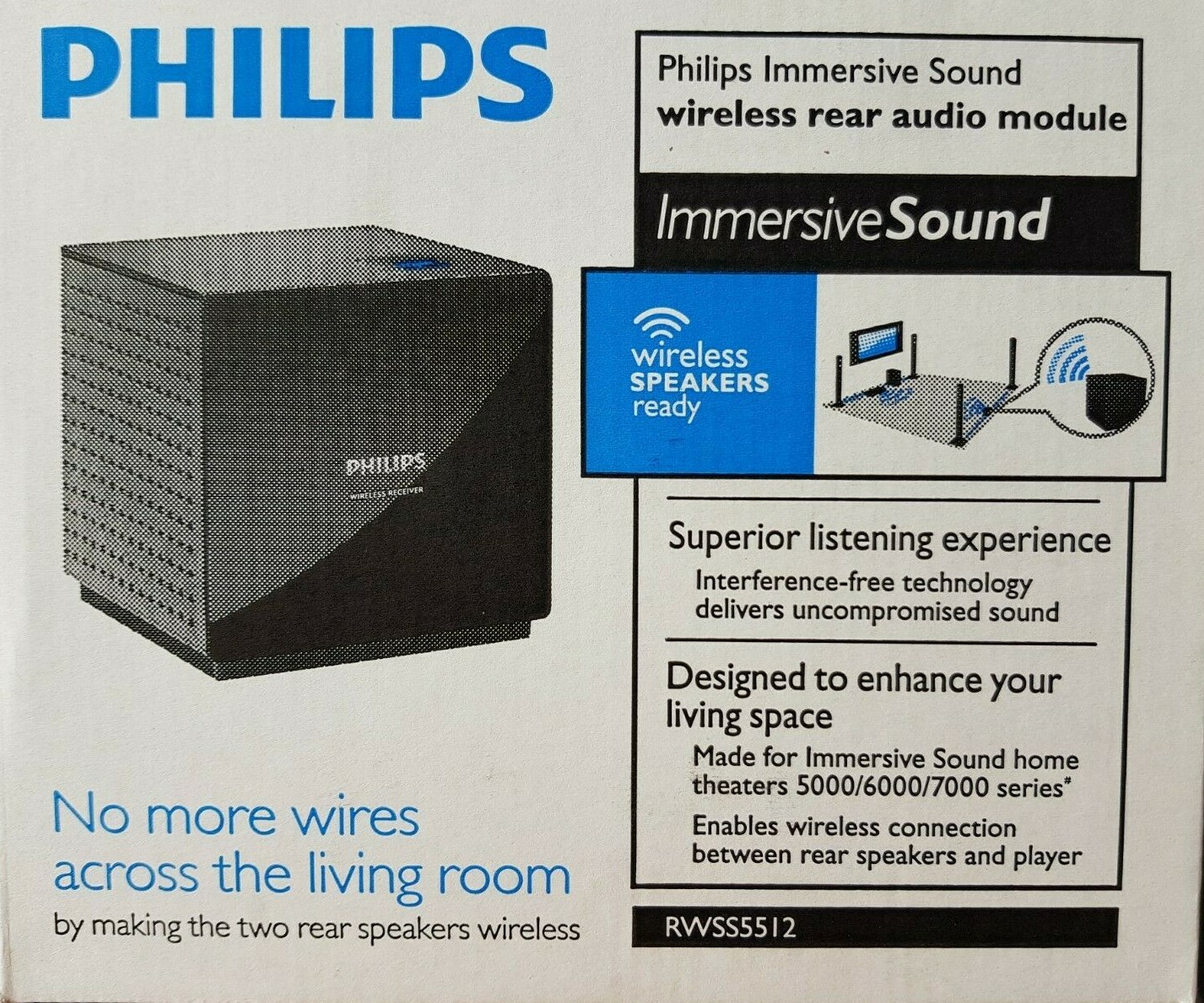 philips home theatre wireless rear speakers