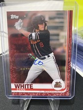 Evan White 2010 Topps Pro Debut Red Parallel Autograph 10/10