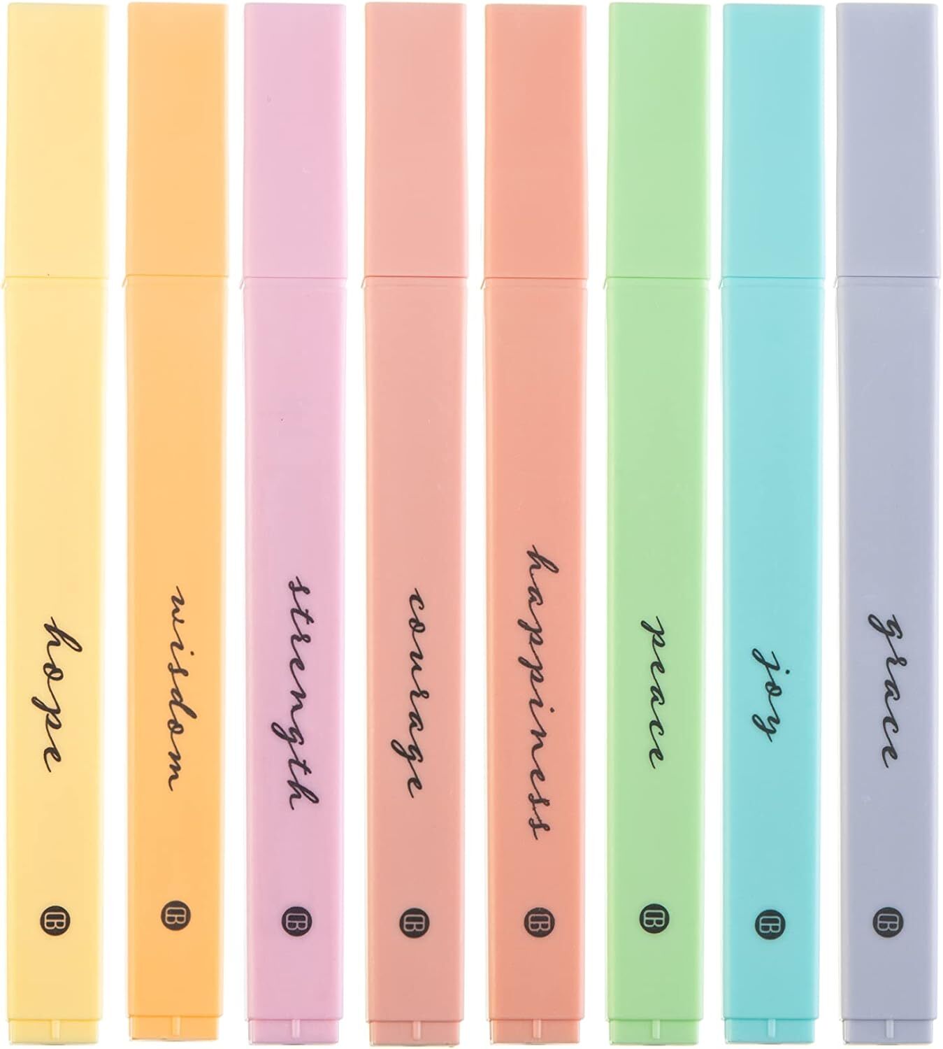 DIVERSEBEE Bible Highlighters with Soft Chisel Tip, 8 Pack Assorted Pastel-image