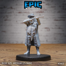 Wild West Marshall C by Epic Miniatures Monster RPG D D Pathfinder 3D Print