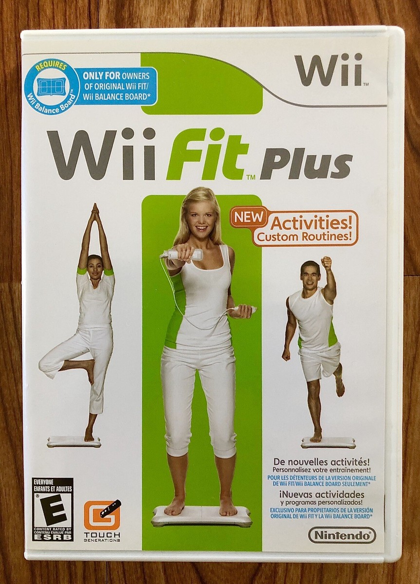 Nintendo Wii Fit Plus Game with Balance Board Home Fitness