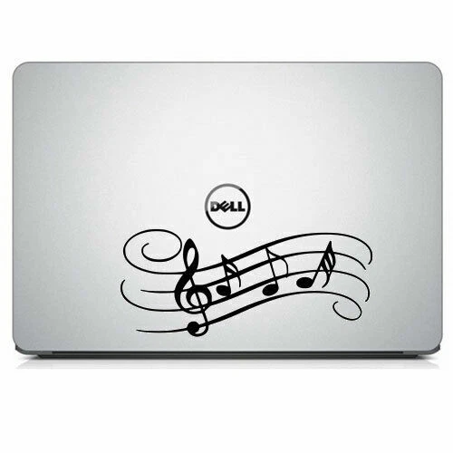 Calcomanía de vinilo de notas musicales musicales para decoración de arte de pared de ventana de coche de hogar Foto 4 de 4