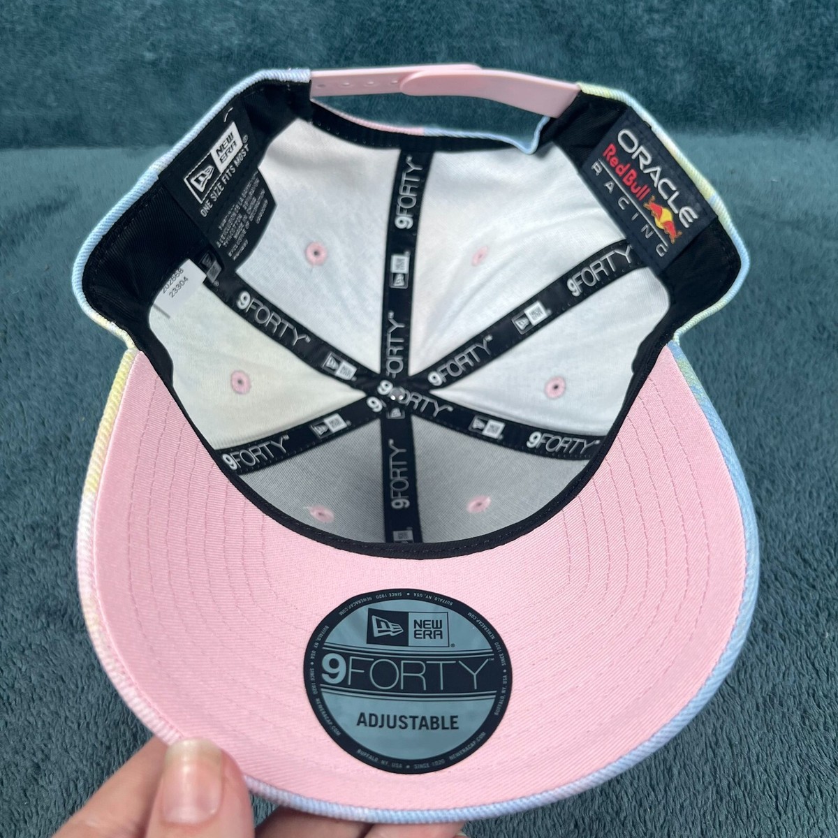 NEW ERA★キャップ 帽子★レインボー デニム 9Forty レッドブル Red Bull Racing New Era タイダイ デニム 9FORTY キャップ
