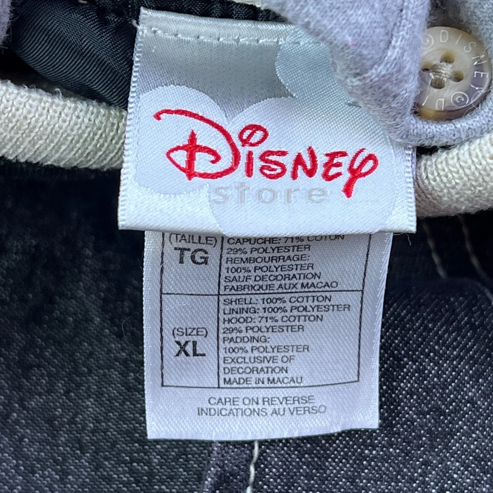 Chaqueta Universitaria Verdadera Mickey Mouse XL Negra/Tostada Disney Bomber Años 90 Con Capucha LEER Foto 3 de 4