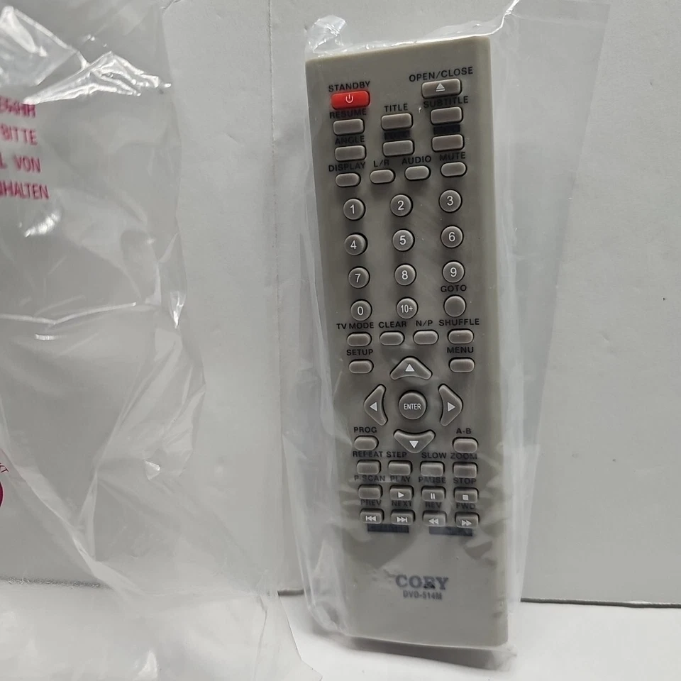 User's Manual For Coby DVD/CD Player DVD-514M Remote Control RCA Male Jack Input - Image 3 of 4