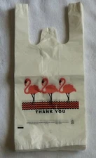 Flamingo Jumbo XXL Heavy Thank-You T-shirt Plastic Shopping Bags 18x8x30 200 pcs