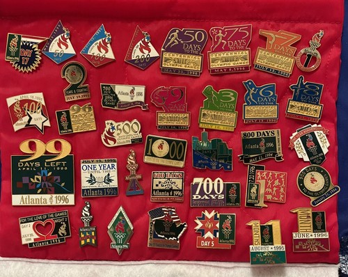 1996 Atlanta Olympic Pin Lot~300 Pins with Bag~Includes 32 '96 NOC pins~Traders - Picture 6 of 10