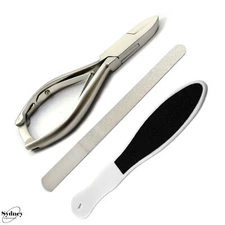 Manicure Pedicure Nail Art Tool Kit Foot Rasp Podiatry Nail Clipper Cutter