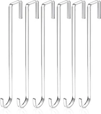 Transparent Temporary Garland Hanger Hooks For Doors Up To 2 Inches Thick