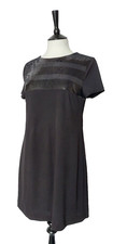 v NWT Mango Size M Shift Dress Black Sequinned