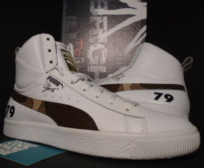 PUMA LAB CLYDE MID CORE FOIL FOOTLOCKER NETFLIX BRIGHT WHITE BROWN 365802-03 8