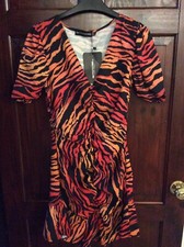 Pretty Little Thing Animal Print Dress Size 6 ( Brand New With Tags )