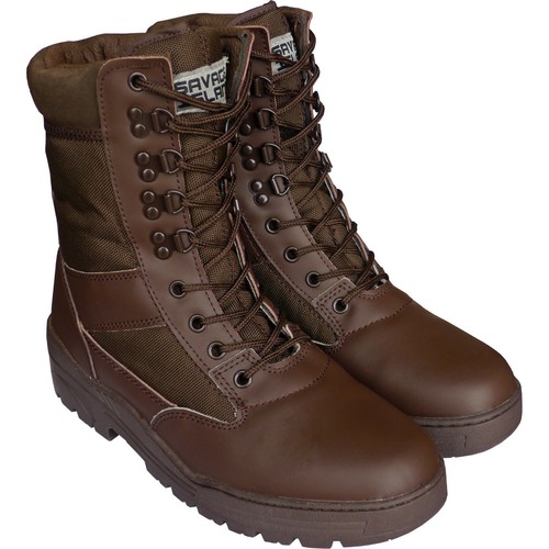 Brown Army Leather Combat Patrol Boots 