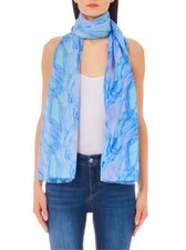 Sciarpa Liu Jo modello in creponne a fantasia stile acquerello, da donna, col...