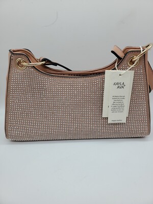 Small Brown Shoulder Purse W Gold Hardware Kayla and Ava