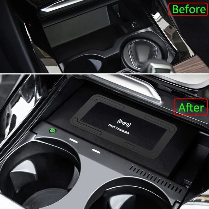 Wireless Charger Phone Fast Charging Pad Fit BMW X3 X4 G01 G02 2018-2022 - Image 4 of 4
