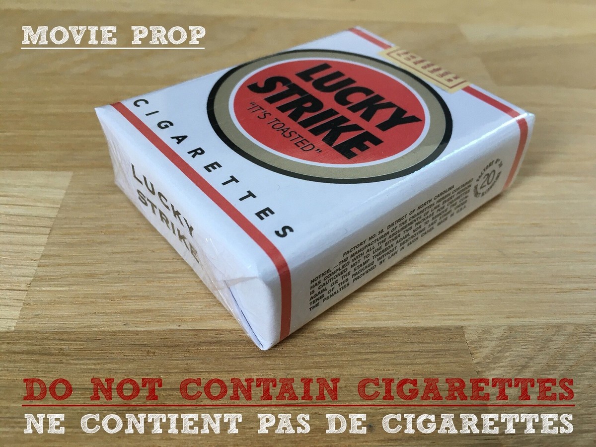 prop cigarette pack REPLICA Lucky Strike WWII U.S ARMY It's Toasted Movie Prop dummy Pack REPRO