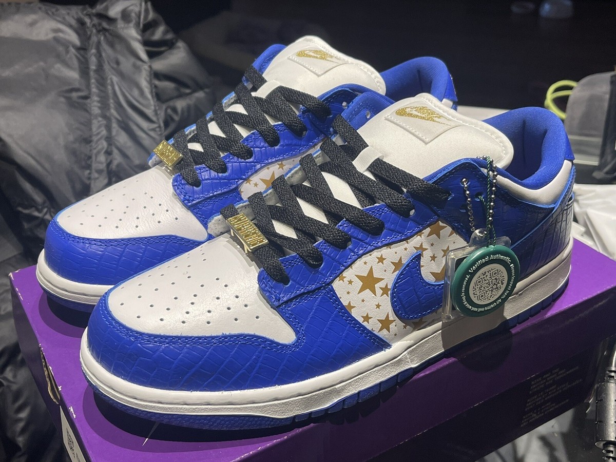 Nike SB Dunk Low Supreme Hyper Royal DH3228 100 size DS 100