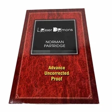 Lesser Demons Book Advance Uncorrected Proof  1st Edition  Norman Partridge New