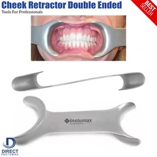 Cheek Lip Retractor Dental Stainless Steel Double-Head Mouth Opener Metal Hook