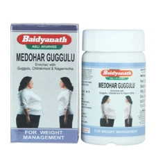 3 Bottles Baidyanath MEDOHAR Guggulu 120 Tabs Herbal Ayurvedic Weight Management