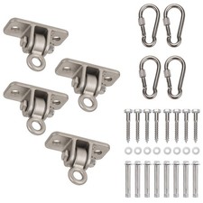 Heavy Duty Swing Hangers 304 Stainless Steel for Wooden Sets, Swing Hooks Scr...