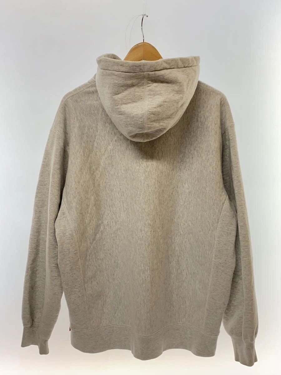 Felpa Supreme con cappuccio L cotone grigio usata