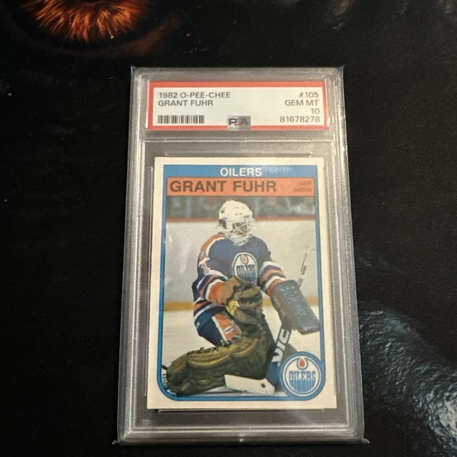 🔥1982 OPC Grant Fuhr Rookie Card 🥅 PSA 10 Extremely Rare Tough Grade! Neue Platte