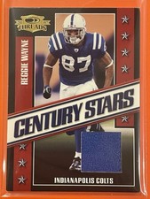 2007 Donruss Threads Reggie Wayne Century Stars Jersey /250 #CS-5 Football Colts
