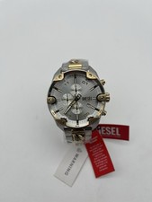 Diesel DZ4629 Spiked Chronograph Mens Watch Gold Silver Stainless Steel