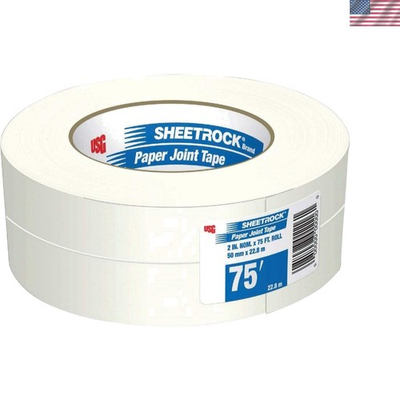 #ad 380041 Drywall Joint Tape 75#x27; Durable Paper for Seamless Wall Finishing $5.99