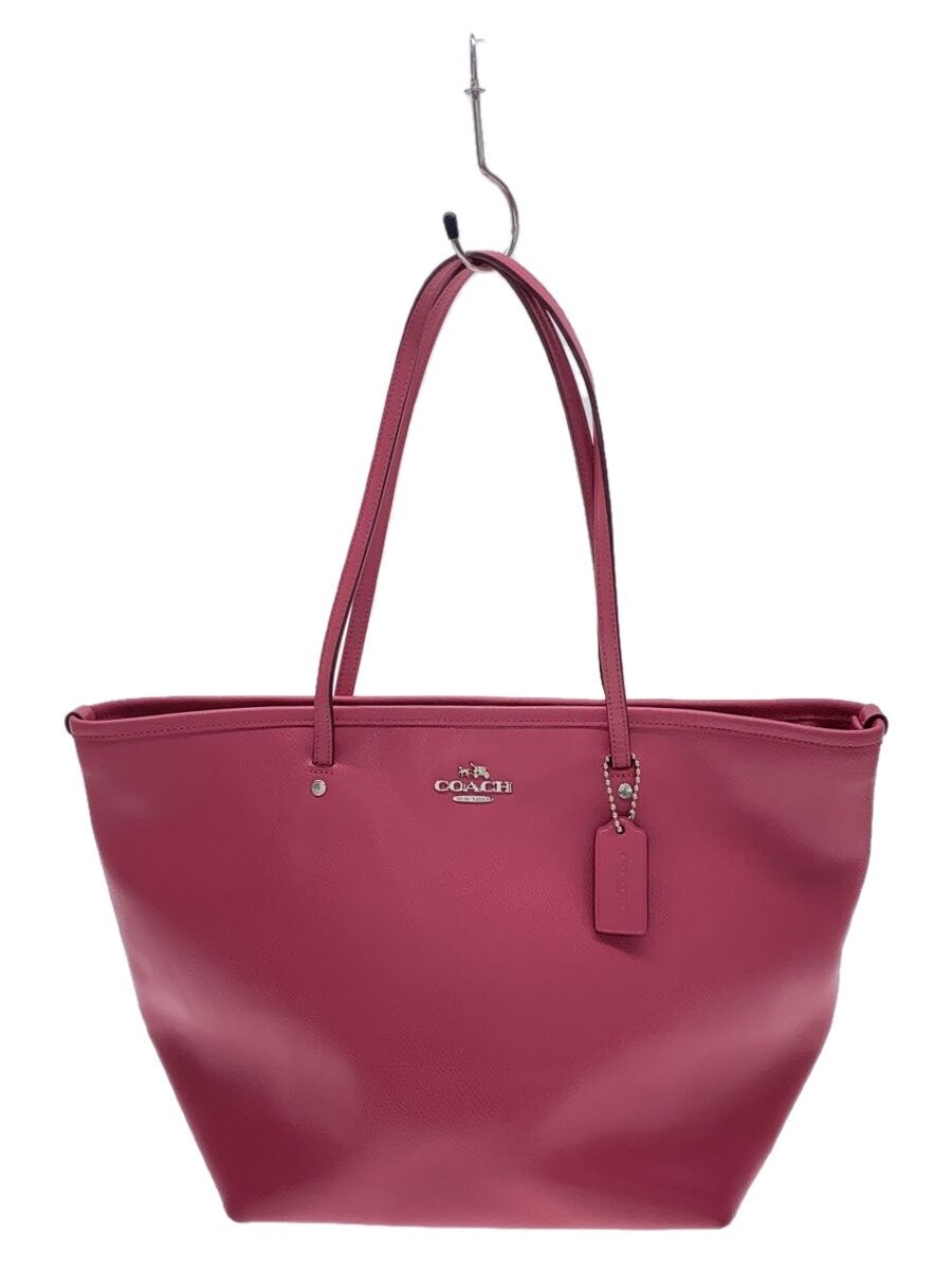 COACH Leather Tote Bag F34103 Stylish Spacious Carryall  