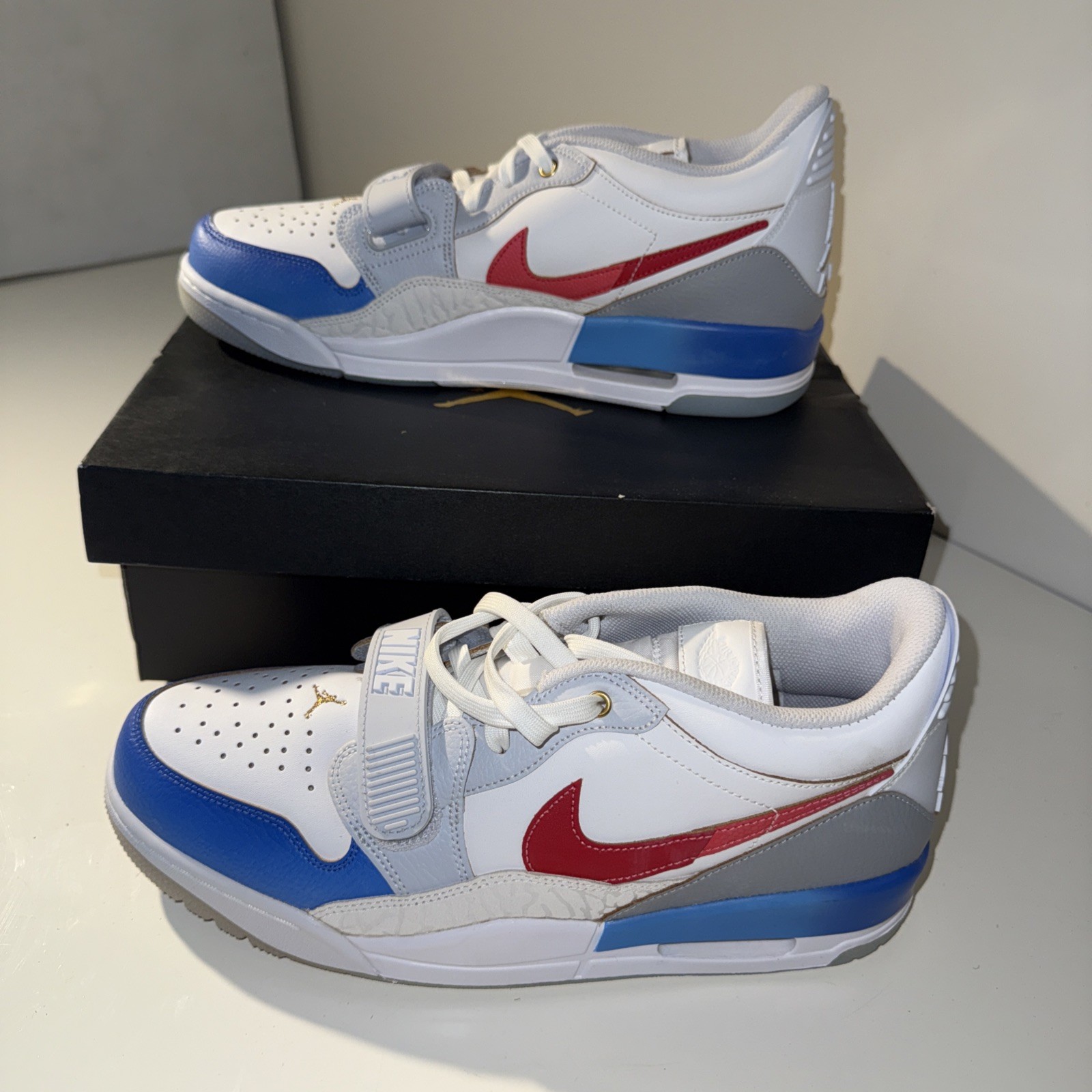 Nike Air Jordan Legacy 312 Low White Red Blue Grey Mens Sneakers FN8902-161