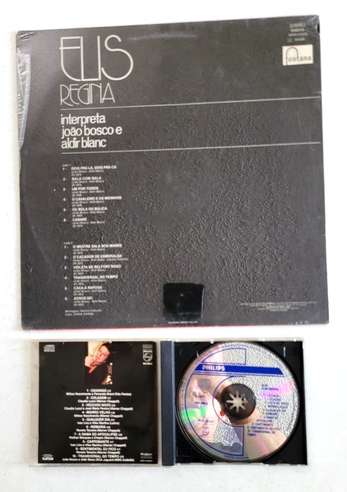 Elis Regina Lot.Elis interpreta joao bosco e aldir blanc Lp(Brand New)&CD(EX). - Image 2 of 3