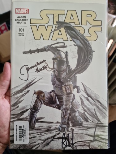 Star Wars #1 Forbidden Planet Variant signed Jeremy Bulloch & Adi Granov Ext