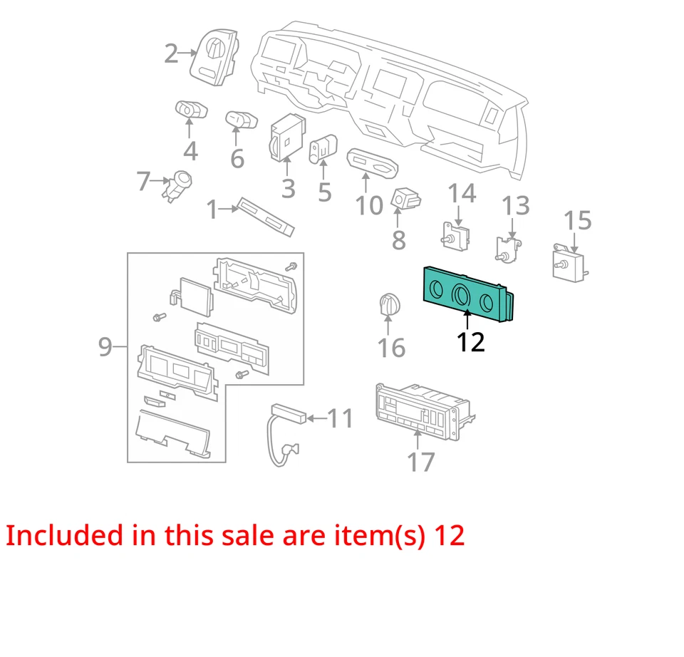 Temperature Control Fits 98-11 CROWN VICTORIA 2639494 Foto 3 de 4