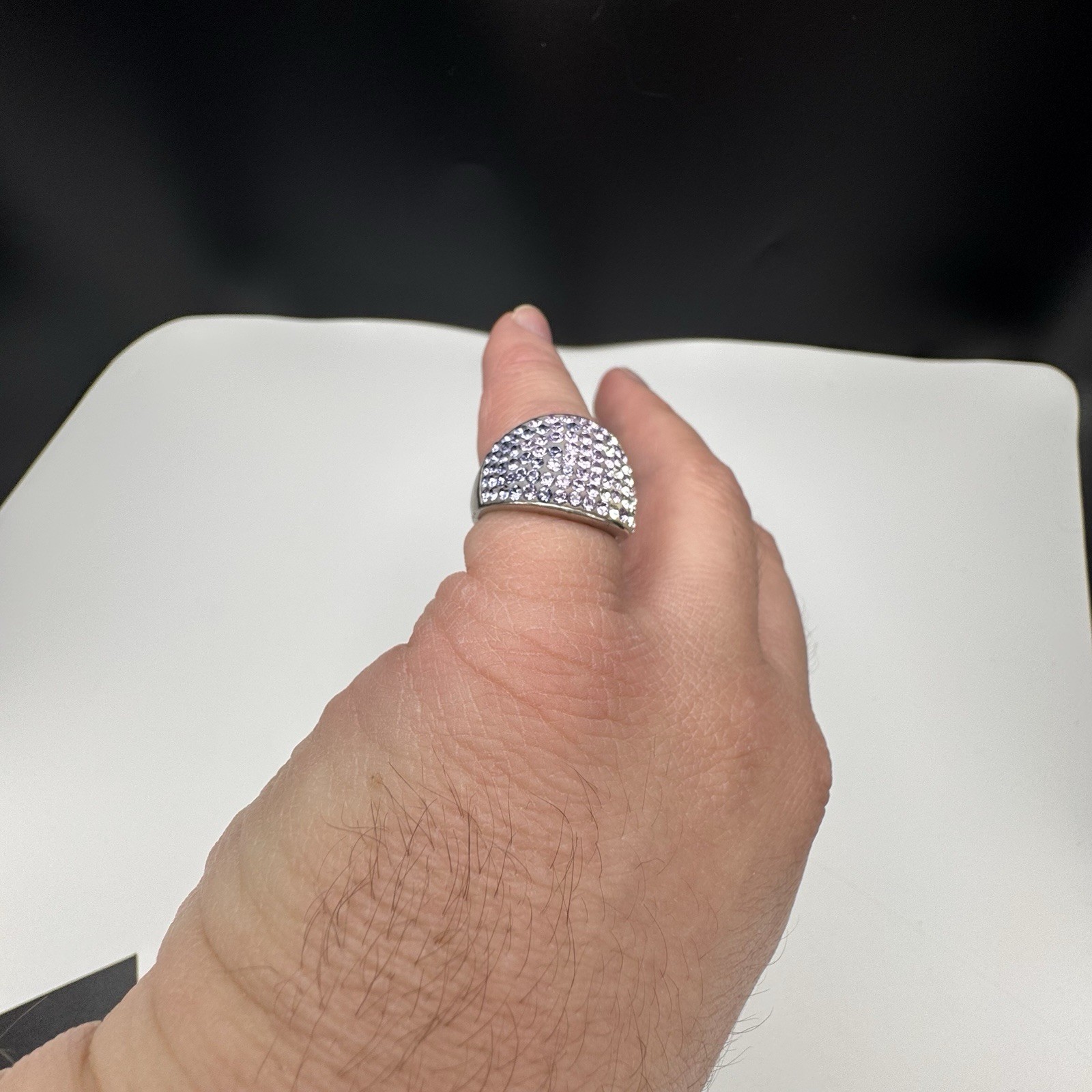 Sterling Silver 925 Gradient Effect Stone Colors … - image 5