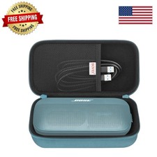 Stone Blue Hard Travel Speaker Case for Bose Soundlink Flex Bluetooth Portable