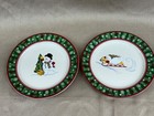 Longaberger Bluster The Snowman pair of plates 8 1/3" round each — photo 2