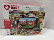 PUZZLES WITH HART  'MICHIGAN' 1,000 PIECE complete HP225