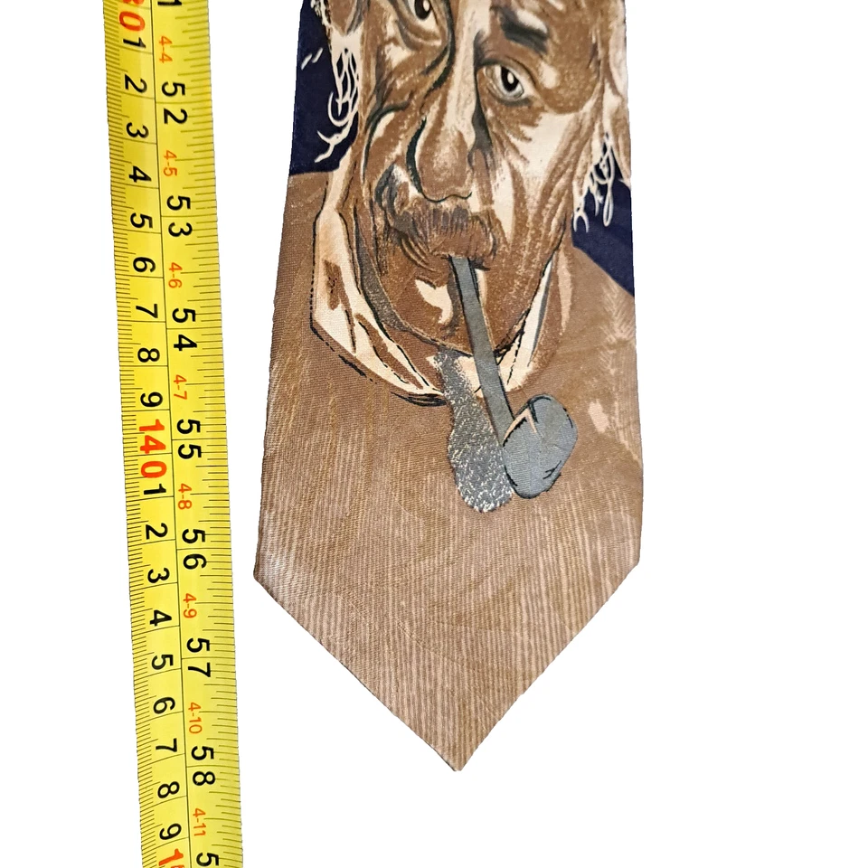 Steve Harris Mens Neck Tie Einstein E=MC 2 Sq Physics Science Physicist Blue - Image 4 of 4