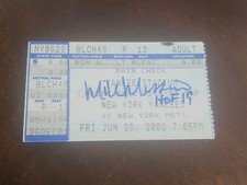 mike mussina signed winning pitcher game ticket stub new york yankees autograph